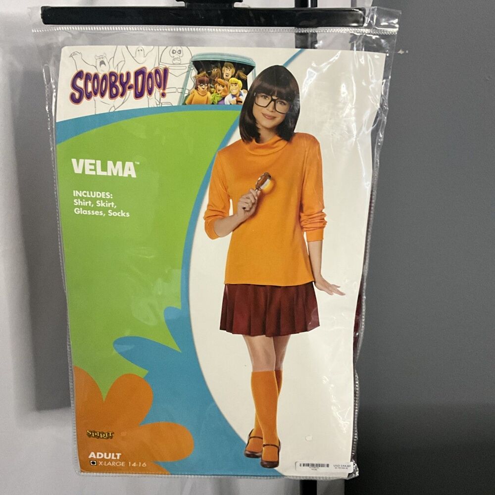 Spirit Velma Costume from Scooby Doo Adult size XL 14-16 Excellent Condition